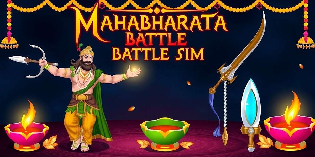 Mahabharata Battle Sim Diwali event showing festive decorations and special weapons