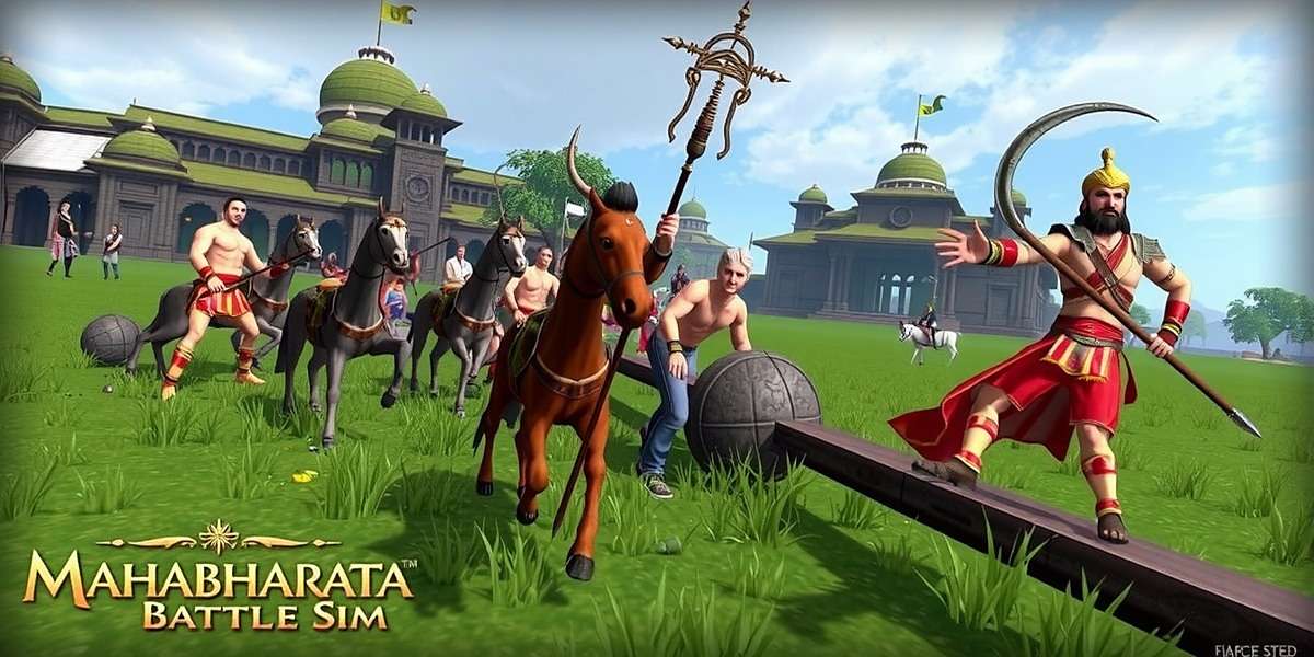 Mahabharata Battle Sim upcoming features preview showing VR mode and Bhagavad Gita integration